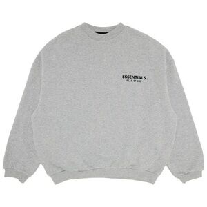 Fear of God Essentials Fleece Crewneck Light Heather Grey